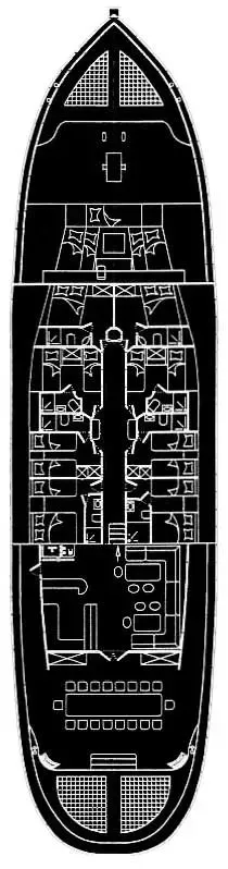 motor sailer Matina. Specifications.