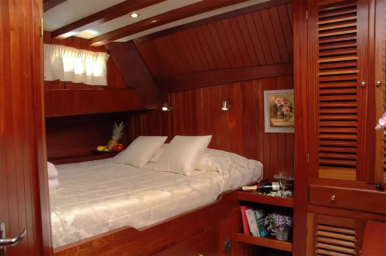 Motor sailer Matina. Cabin
